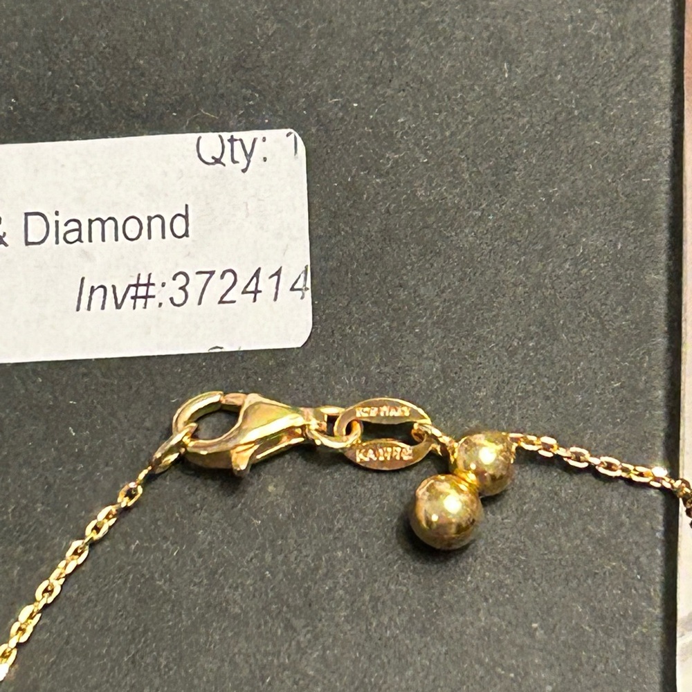 Emerald and Diamond Necklace - Picture 5 of 6
